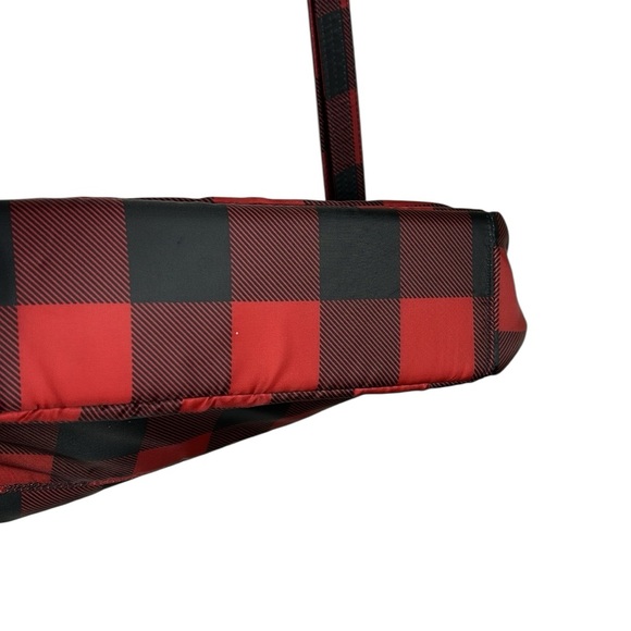 NWT Lug Shimmy SE Red & Black Buffalo Check Plaid Crossbody Bag - Picture 14 of 14